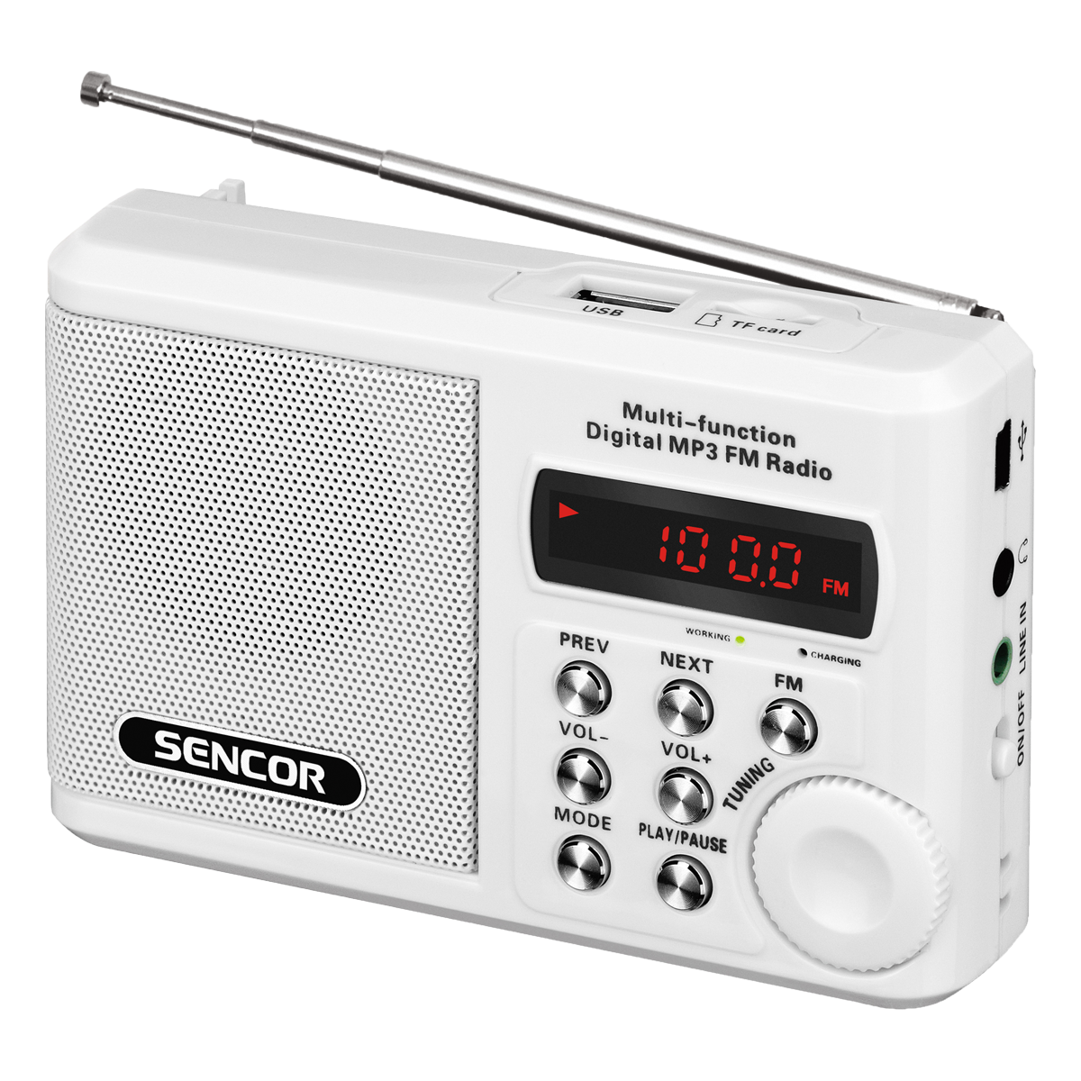 Oferte la Aparat radio SRD215W, portabil, 2 W , USB, Micro SD, alb