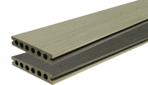 Oferte la Pardoseala exterior (deck WPC) Gardin Deco Silver/Dark Silver  bicolor  4000x145x22mm