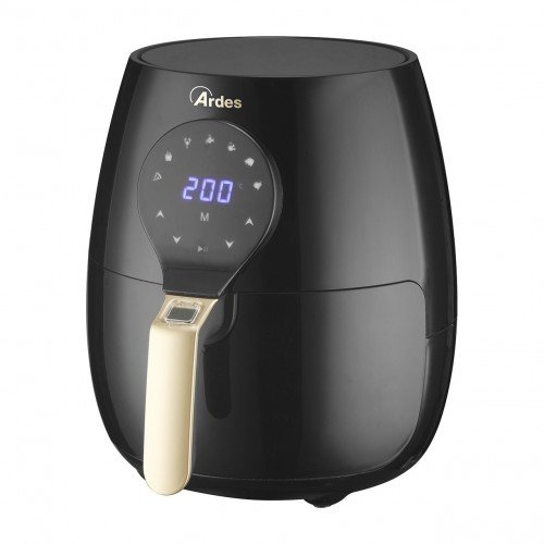 Oferte la Friteuza cu Aer Cald AR1K33 Eldorada Maxi 1450W Afisaj Digital 5L Termostat Reglabil Timer Negru