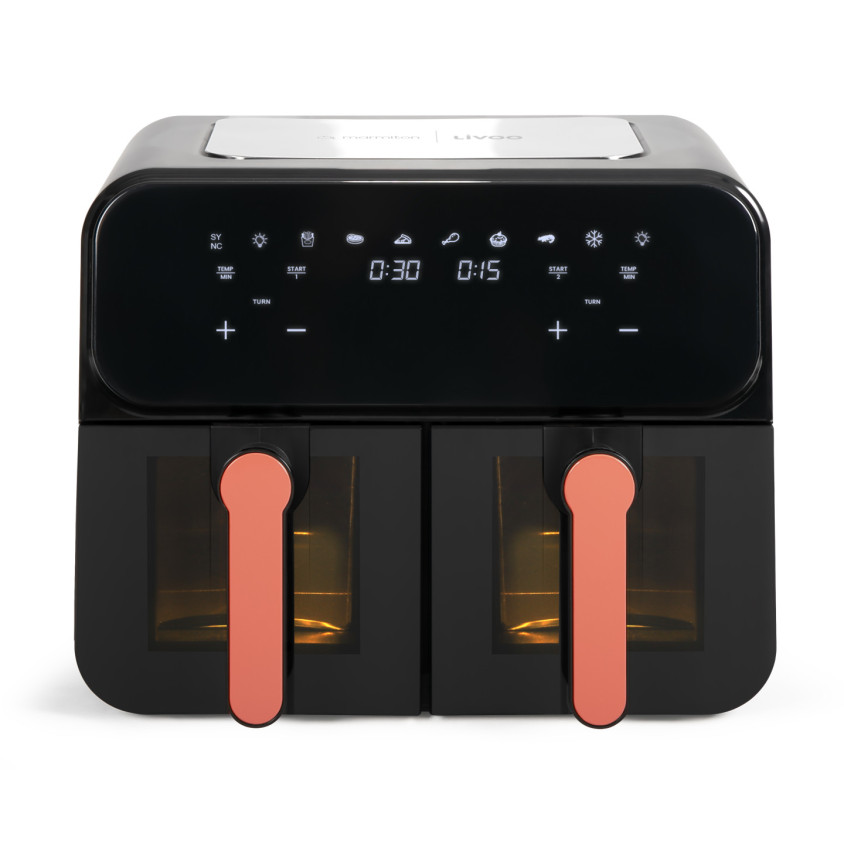 Oferte la Friteuza cu aer cald dubla Livoo DOC316, 9L (2x4.5L), 2400W, 7 programe