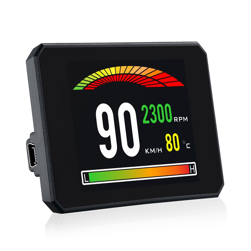 Oferte la Sistem Monitor Auto Techstar P16 OBD2 HUD, Afisaj Head-Up Display pentru Monitorizare Viteza, RPM si Performanta Auto