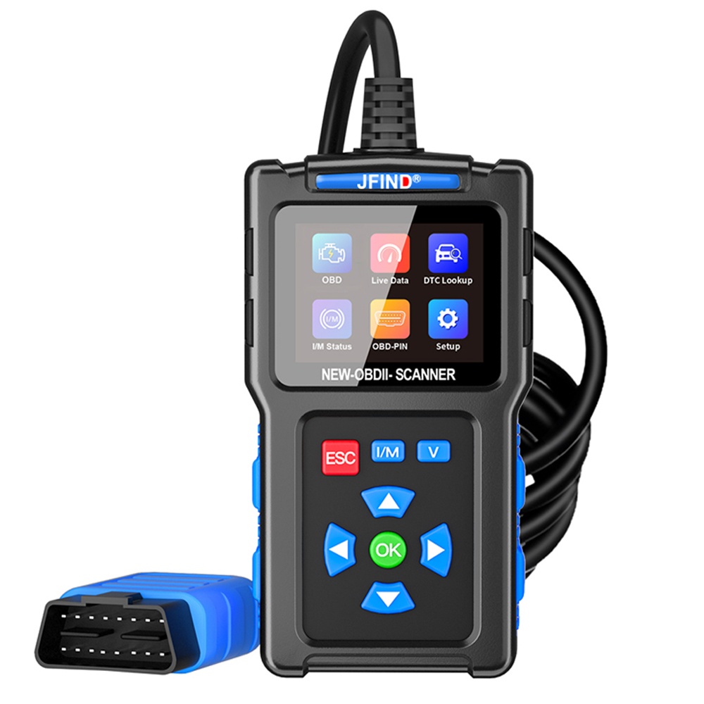 Oferte la Scanner OBD2 Universal JFIND JF700, Cititor de Coduri de Eroare ale Motorului, Instrument de Diagnosticare CAN pentru Toate Vehiculele OBDII din 1996 și Mai Noi