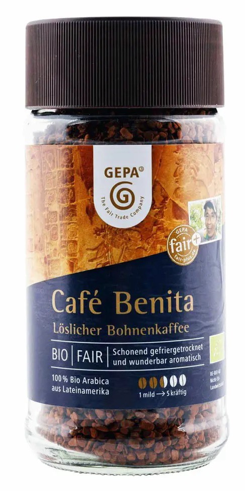 Oferte la Cafea solubila Benita bio si fairtrade, 100g Gepa