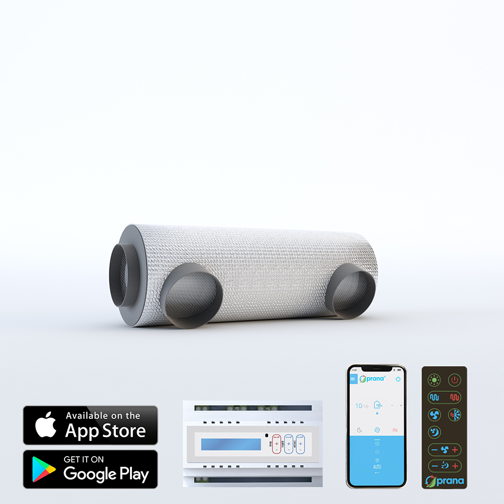 Oferte la Sistem de ventilatie cu recuperare de caldura PRANA 250 cu Functie Sleep, Dublu flux aer