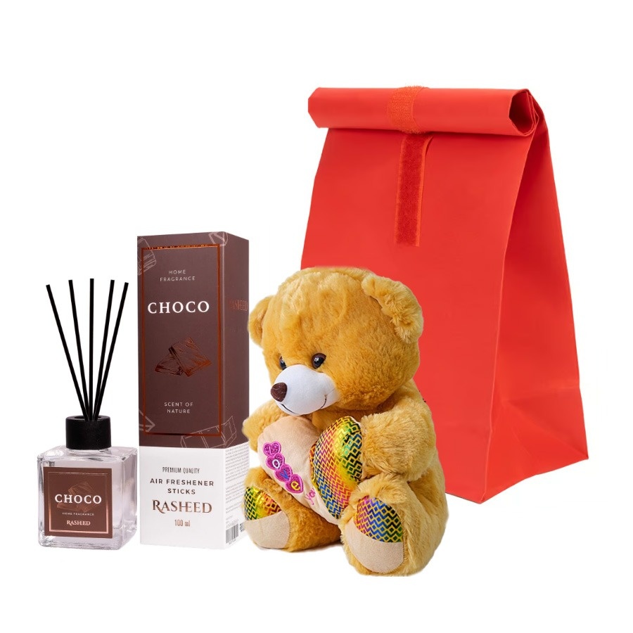 Oferte la Set Teddyfume cu ursulet de plus si parfum camera in punga cadou