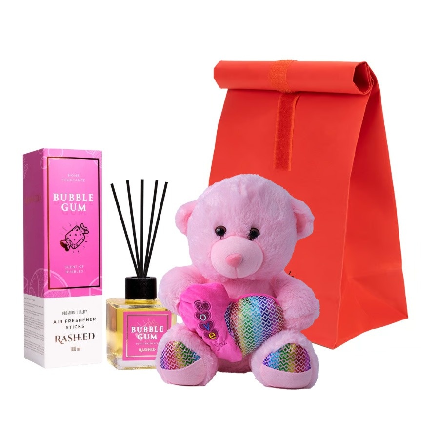Oferte la Set Teddyscent cu ursulet de plus si parfum camera in punga cadou