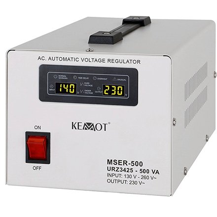 Oferte la Stabilizator tensiune cu servomotor 500VA/300w MSER-500 KEMOT URZ3425
