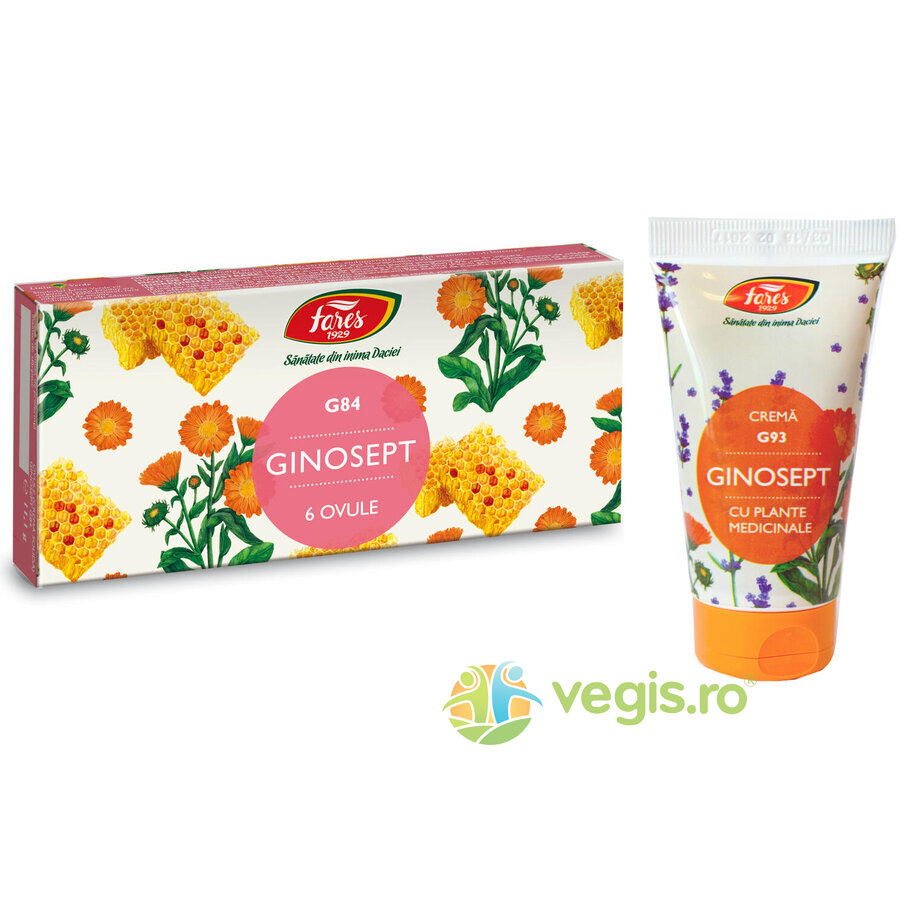 Oferte la Pachet Ginosept (G86) Crema Solida 6 monodoze + Ginosept Crema (G93) 50ml