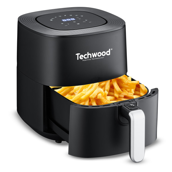 Oferte la Friteuza cu aer cald Techwood TFR-556SHD, 5.5L, 1700W, 8 programe, 80 - 200 °C
