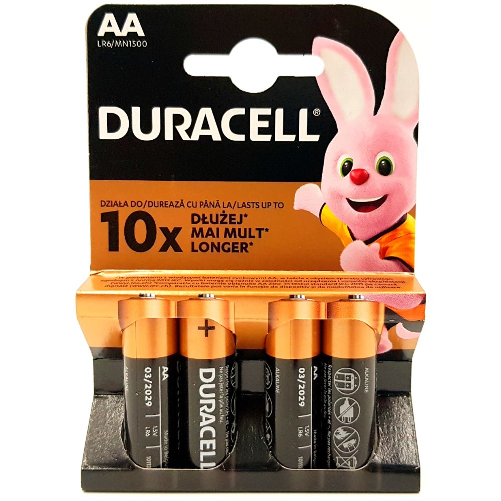 Oferte la Baterie alcalina, Duracell, Basic R6/AA, blister 4 bucati