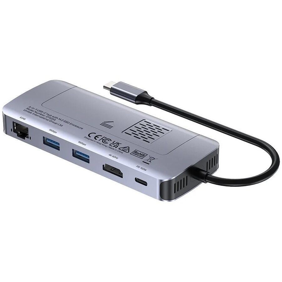 Oferte la Hub USB ACTIVE  USB-C 10GBPS M.2 HDMI PD 100W Gri