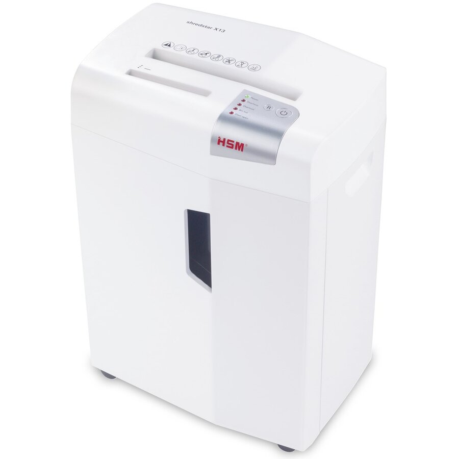 Oferte la Distrugator Documente + Distrugator  CD X13   4 x37mm 	57dB 23L  	2220mm/min 13 Coli Alb