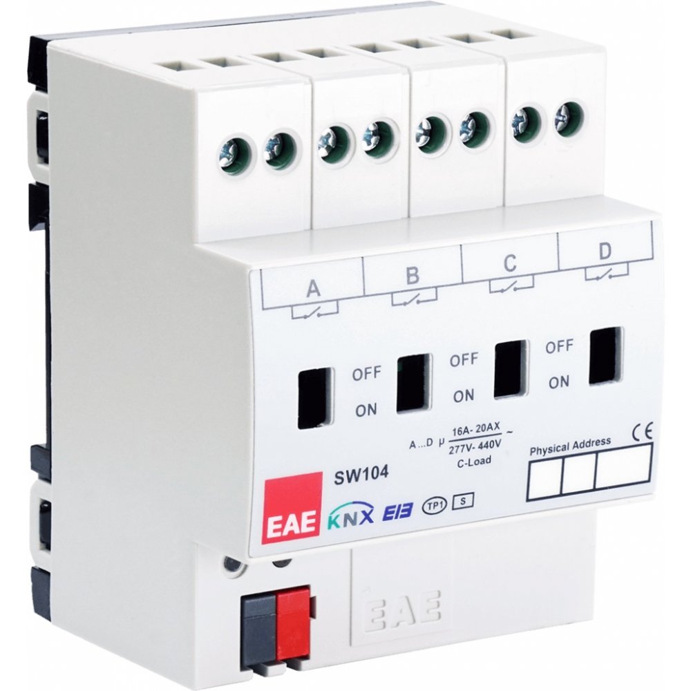 Oferte la Switch actuator 4x16A C-LOAD 3330986 / SMP SA104 EAE S-KNX