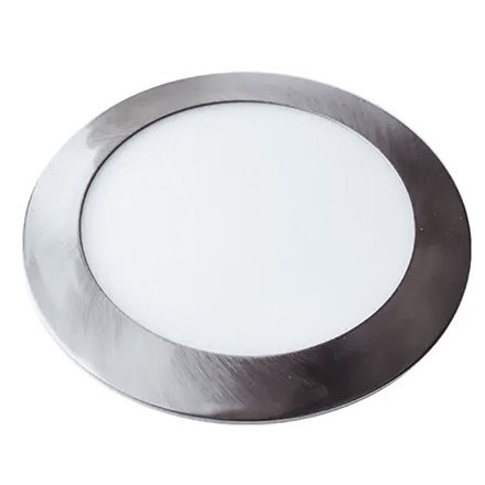 Panou LED slim rotund 24W 4000K - nickel V-TAC SKU-6356