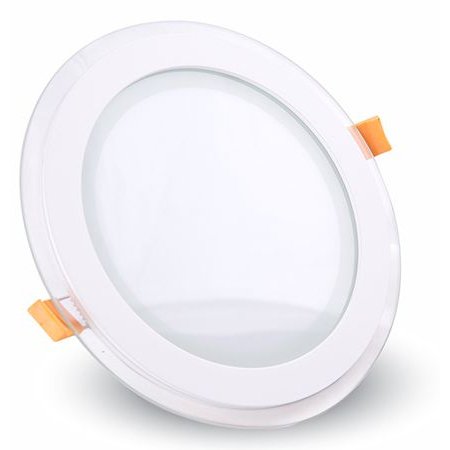 Corp iluminat LED rotund incorporabil 6W 6400K alb rece, sticla V-TAC SKU-4739