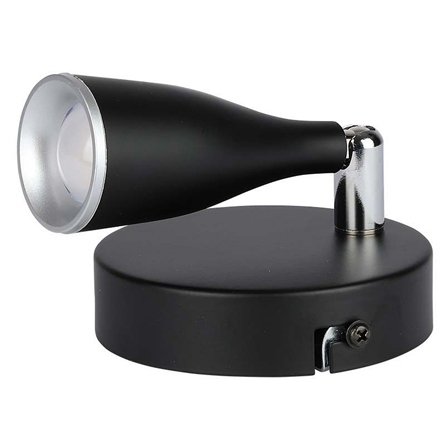 Lampa LED montaj perete 4.5W 4000K alb neutru - negru V-TAC SKU-218265