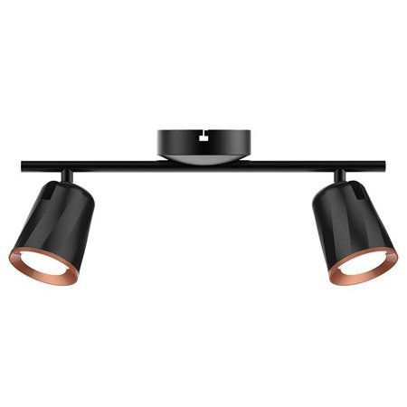 Lampa LED montaj perete 2X6W 4000K alb neutru - negru V-TAC SKU-218257