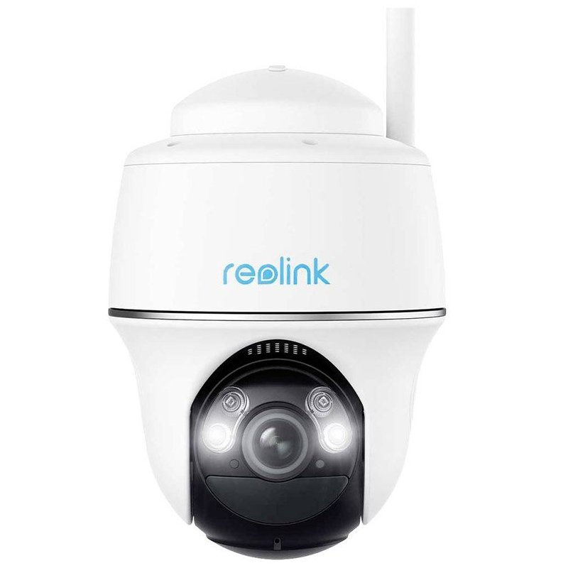 Camera supraveghere rotativa PT wireless WiFi Reolink Argus PT B430, 5 MP, pan si tilt, IR / lumina alba 10 m, microfon, difuzor, slot card, detectie 