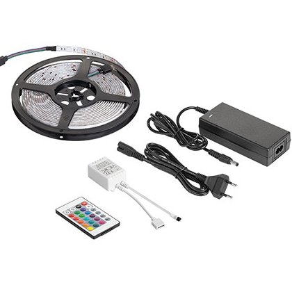Kit Banda Led RGB 5m Controller Si Alimentator Rebel LED0175-2