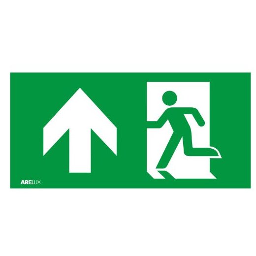 Pictograma pentru a indica directia de evacuare in sus Arelux AW60AU