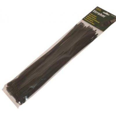 Oferte la Set 50 coliere (soricei), plastic, 300x4.8mm Strohm SM-CV-300-4-8-BK, negru