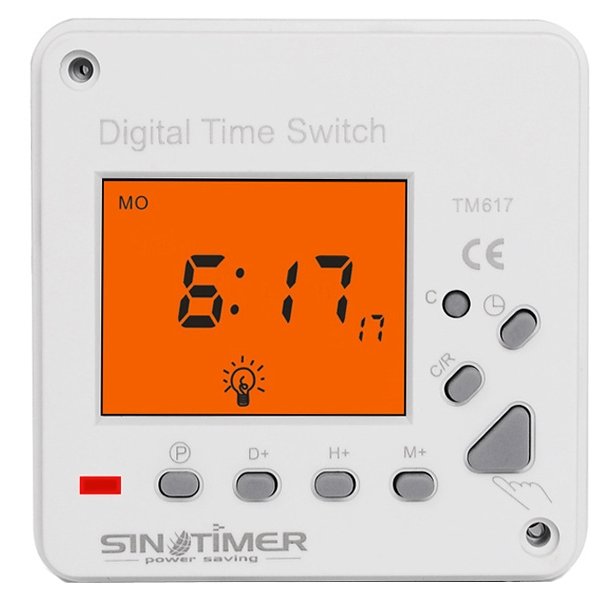 Releu digital cu temporizator, Sinotimer, temporizator, programabila, 230V, 16A, 3500W, TM617