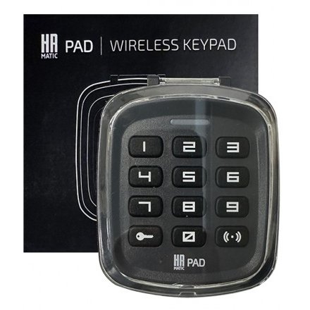 Oferte la Tastatura wireless pentru automatizari HR PAD, neagra, IP54 pentru exterior, functionare cu baterii AAA