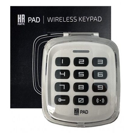 Oferte la Tastatura wireless pentru automatizari HR PAD, alba, IP54 pentru exterior, functionare cu baterii AAA
