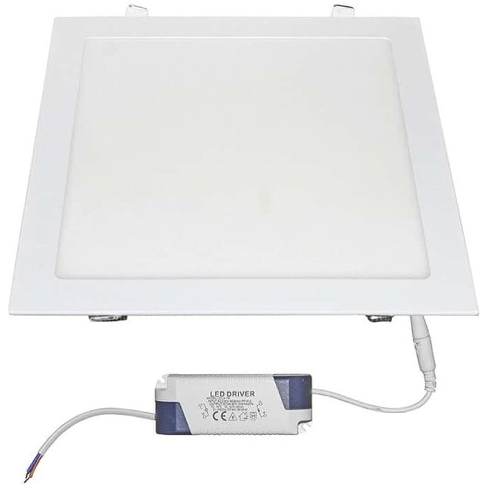 Oferte la Spot LED, tip panel, incastrat, patrat, 295x295x20mm, alb, 24W, 6300K, IP20 Lumen 21-0252000 / 06-252000