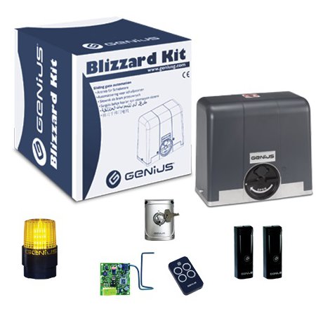 Oferte la Kit automatizare poarta culisanta BLIZZARD 500KG - GENIUS by FAAC BLIZZARD500-104014-KIT