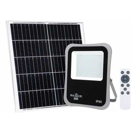 Oferte la Proiector solar Rexer, panou solar 30W, 2600 lm, lumina naturala 4000K (neutra) Rexer LEDFSN-23875725R/300-RXR