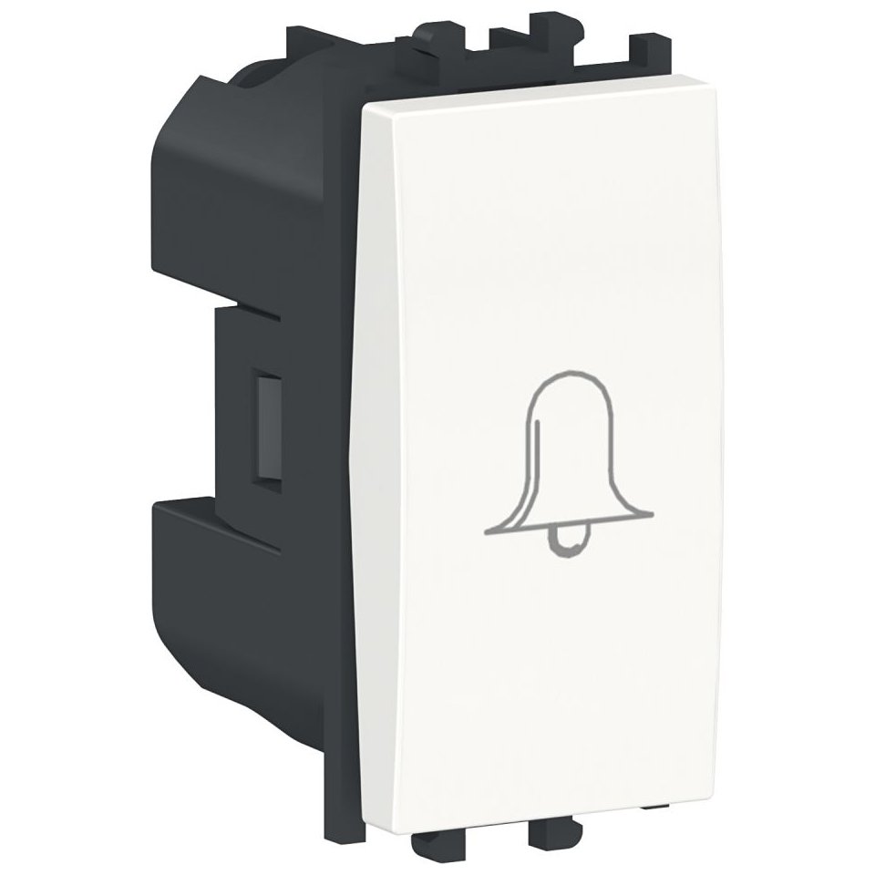 Oferte la Intrerupator cu revenire,simbol sonerie 1 modul Schneider Easy Styl LMR0130001, alb