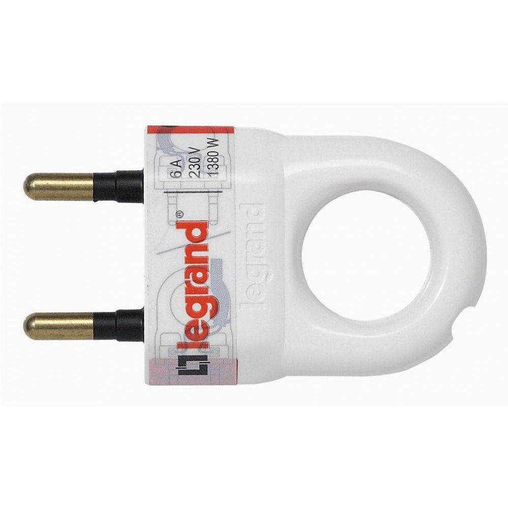 Stecher plat cu inel de extragere Legrand 050162