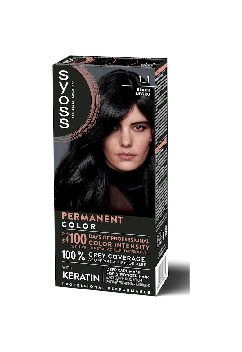 Oferte la Vopsea de par permanenta  Color Baseline 115 ml - Negru