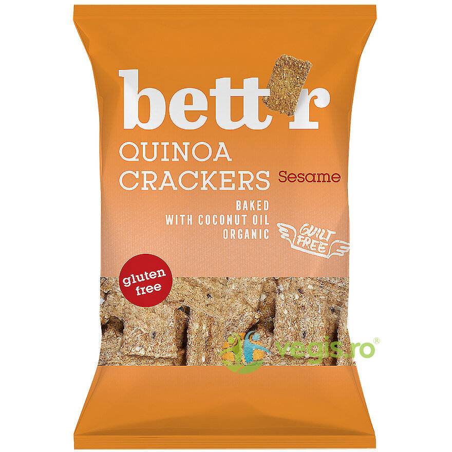 Oferte la Crackers cu Quinoa si Susan fara Gluten Ecologici/Bio 100g