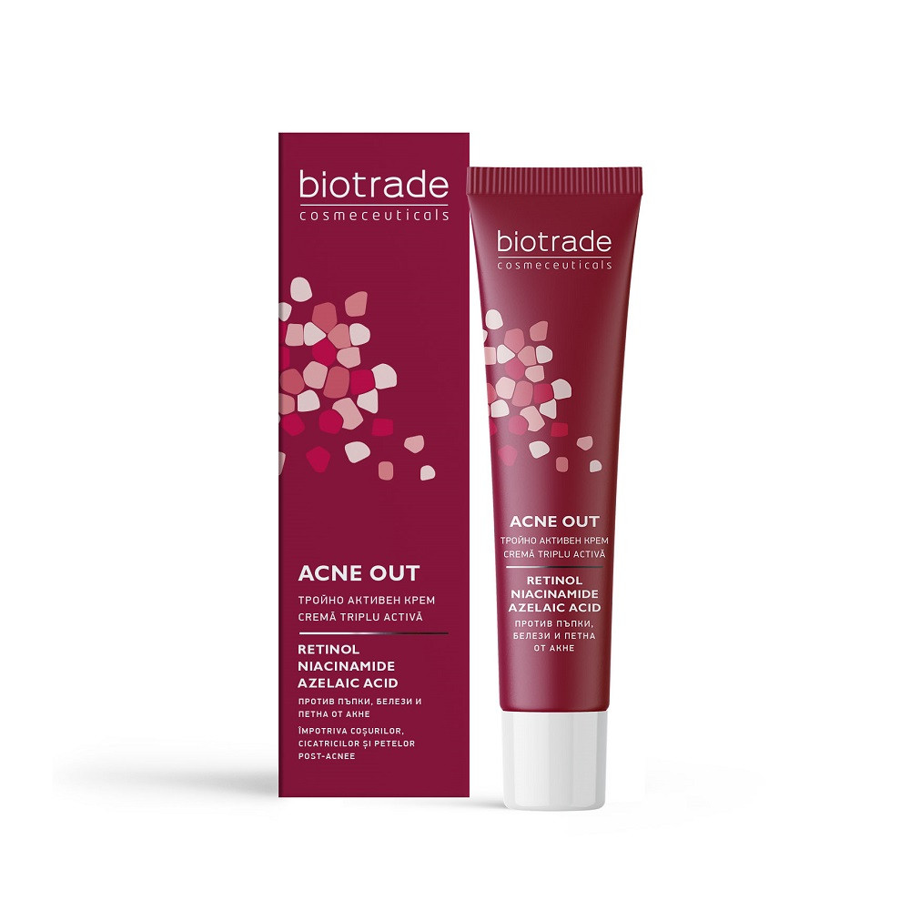 Oferte la Crema triplu activa Acne Out Biotrade, 30 ml