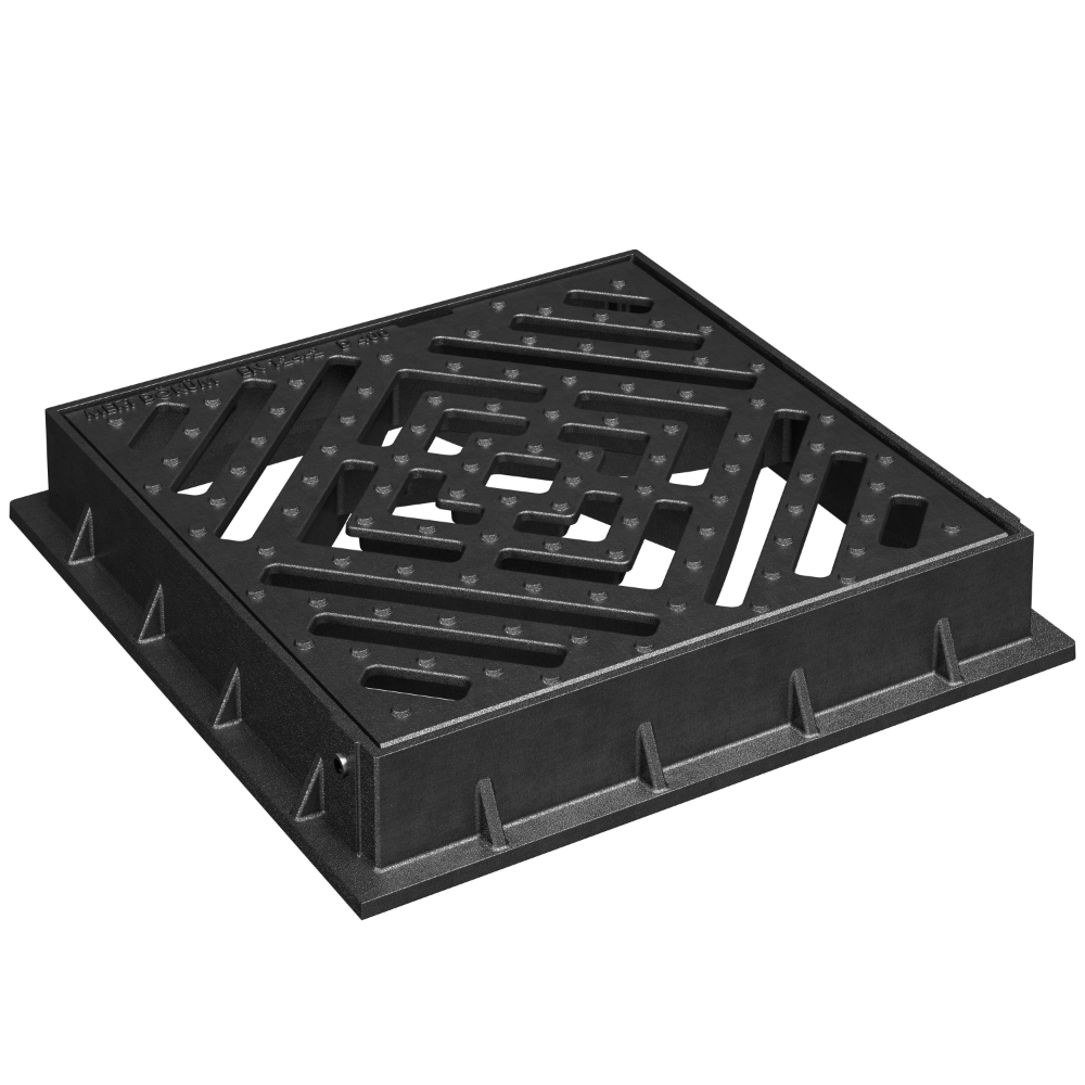 Oferte la Gratar de canalizare StandartPark, fonta, negru, 472 x 472 mm