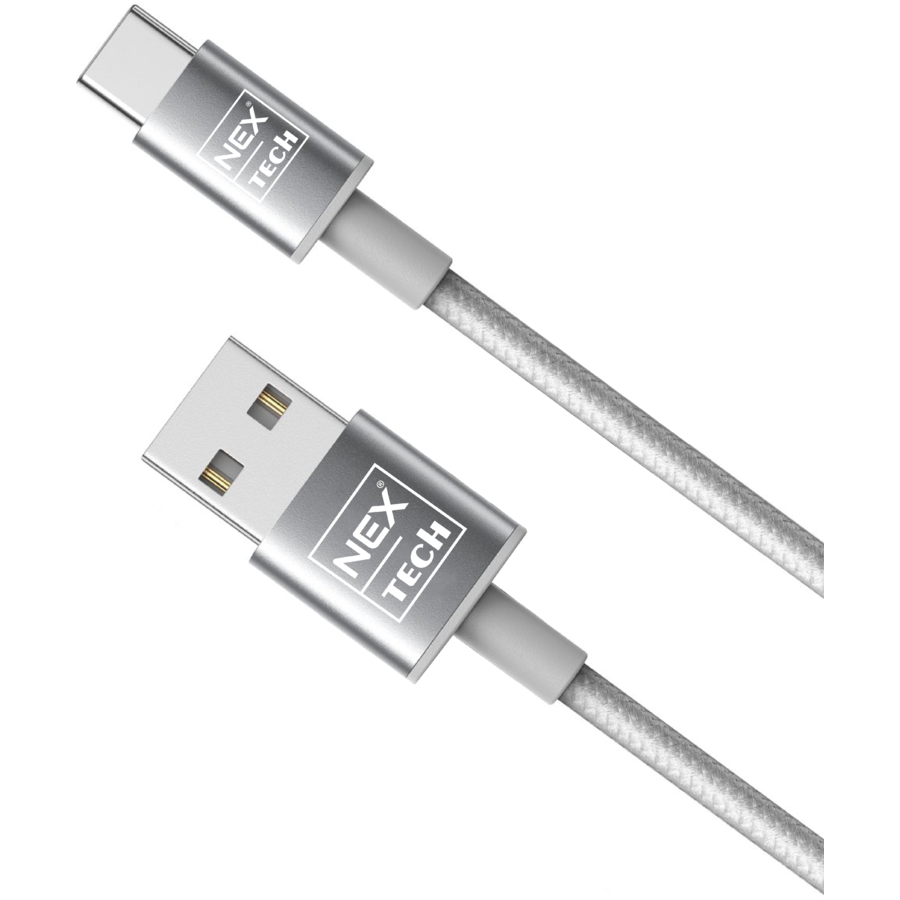 Oferte la Cablu de date / încărcare TECH Type C Premium 1m Transfer date Incarcare Sincronizare flexibil Compatibilitate Universala Gri