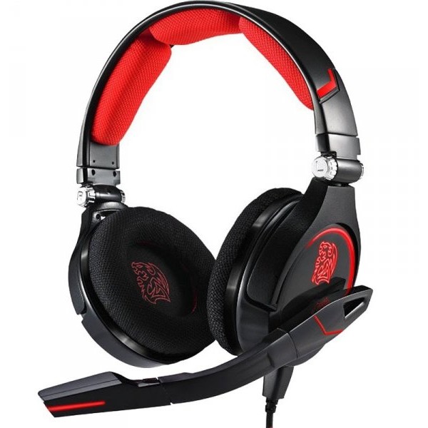 Casti Tt eSPORTS CRONOS Gaming Negru/rosu
