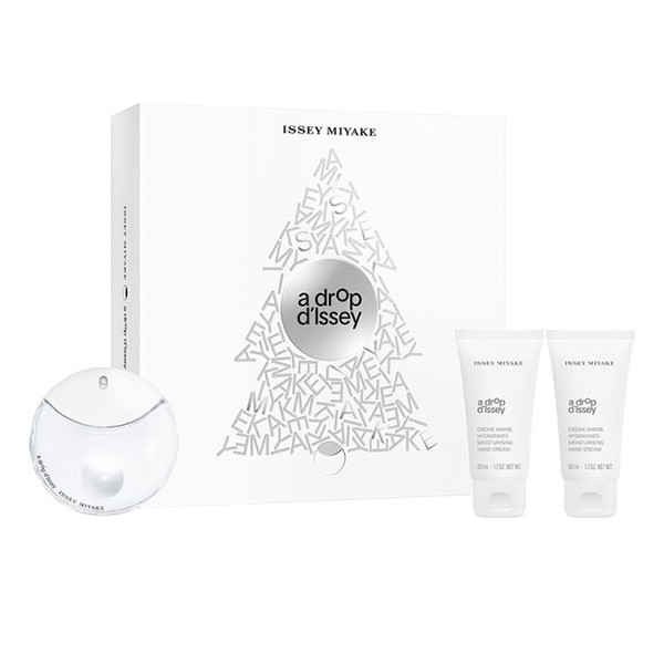 Oferte la Set cadou Issey Miyake A Drop D Issey (Gramaj: 50 ml Apa de parfum + 2 x 50 ml crema de maini)