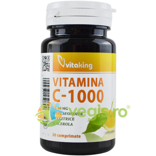 Oferte la Vitamina C 1000mg cu Bioflavonoide din Citrice, Acerola si Macese 30tb