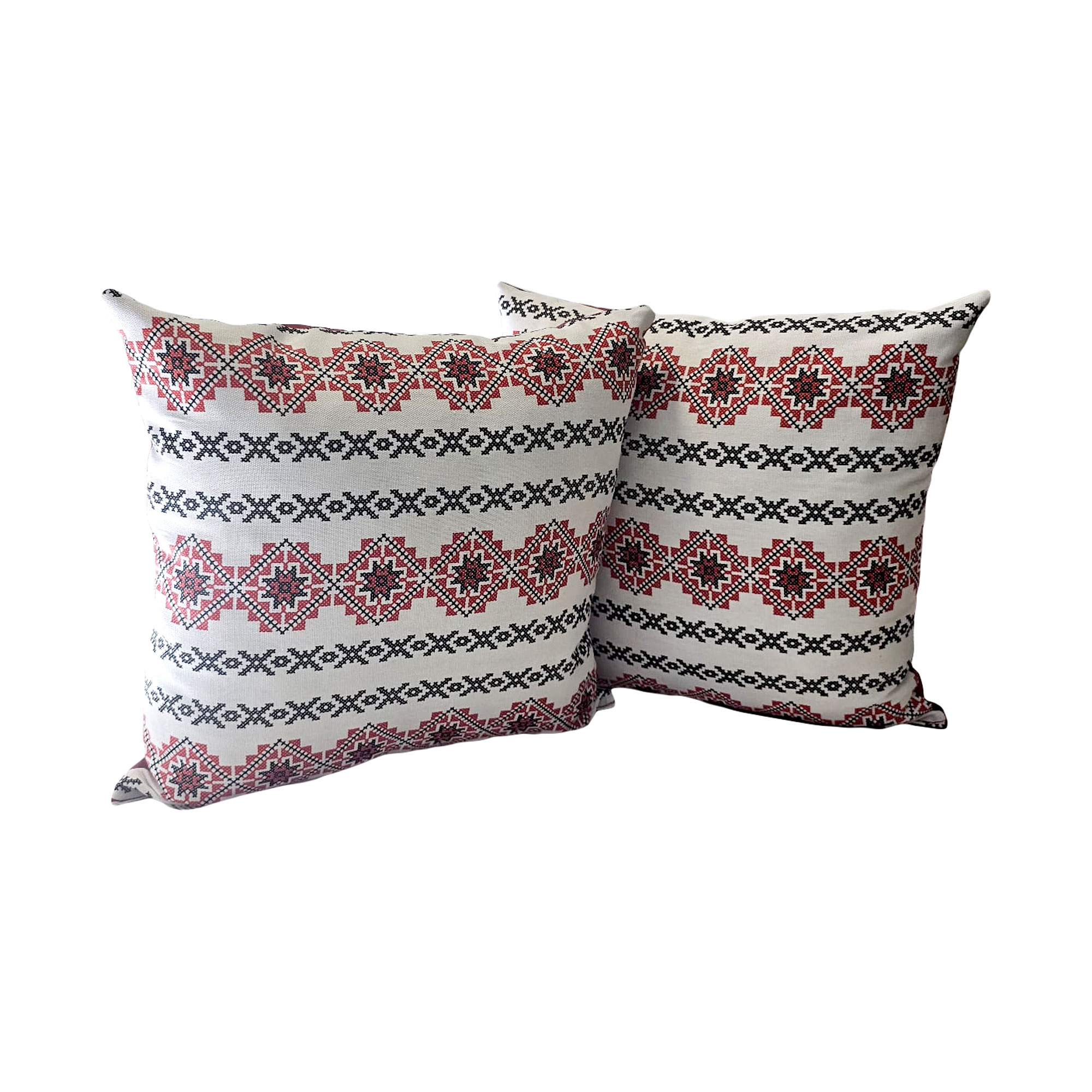 Oferte la Set 2 perne decor Rustic, bumbac/polister, multicolor, 40 x 40 cm