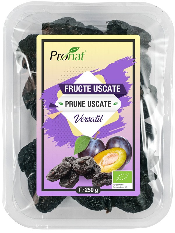 Oferte la Prune bio uscate, fara samburi, 250g Pronat