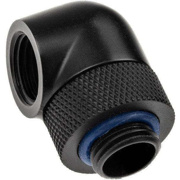 Oferte la Adaptor Racirea  Apa 90 Grade G1/4inch Rotativ Alama Nichelata   Deametru 22m  Negru