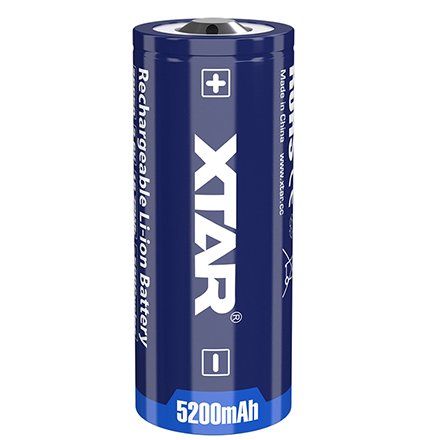 ACUMULATOR 26650 LI-ION 5200MAH CU PROTECTIE XTAR BAT-XT5200 Baterie Li-Ion reincarcabila cu protectie