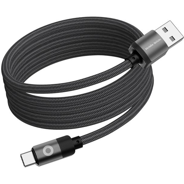Cablu de date Magnetic Patented, USB/USB-C, 27W, 1m, Negru