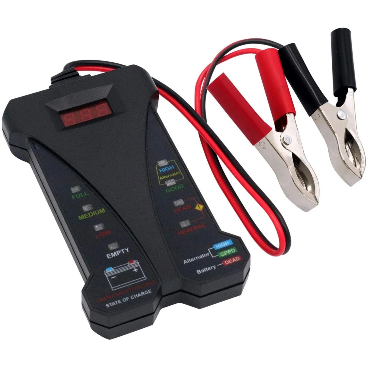 Oferte la Tester Digital pentru Baterii Auto 12V Techstar® cu Voltmeter si Analizor al Sistemului de Incarcare al Alternatorului