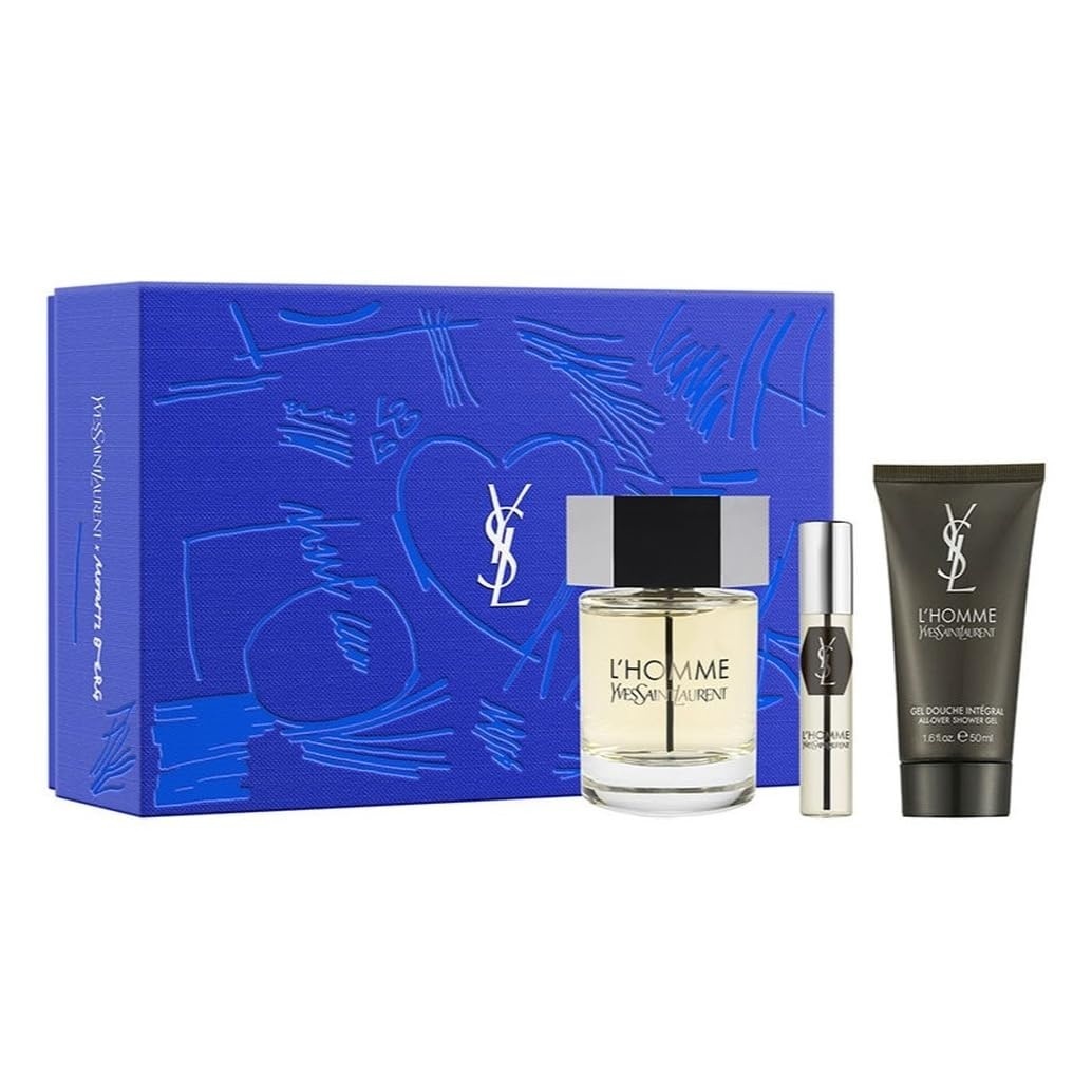 Oferte la Set Cadou Yves Saint Laurent La Nuit de L'Homme, Apa de Toalera, 100 ml + Gel de dus, 100 ml + Apa de toaleta 10 ml