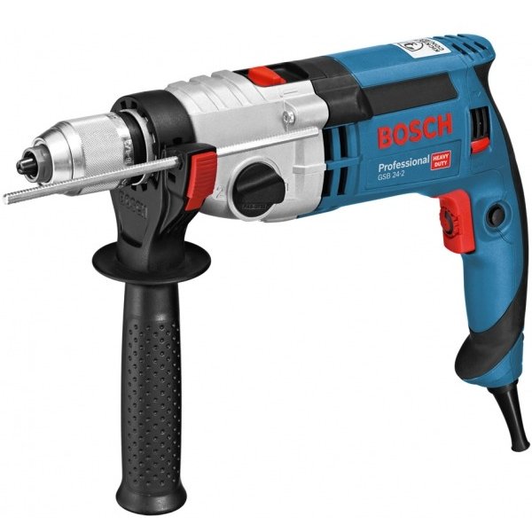 Bosch impact drill GSB 24-2 Professional (blue / black, 1,100 watts)