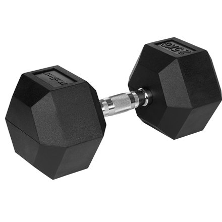 Gantera Dumbbell Hex Fonta Cauciucata 25KG Rebel Active RBA-2325-25